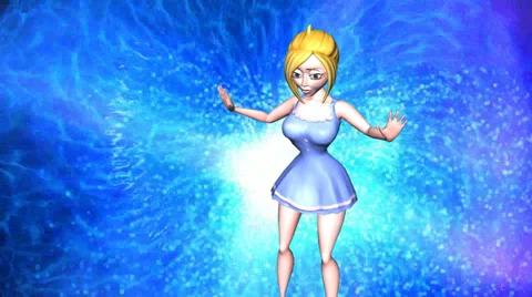 Curvy Toon Dancer Video stock 34202239