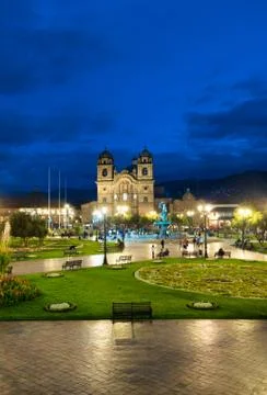 Cusco City Centre Peru South America Stock Photos