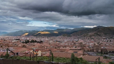 Cusco City day to night time lapse, Peru - South America Stock Footage 119402684