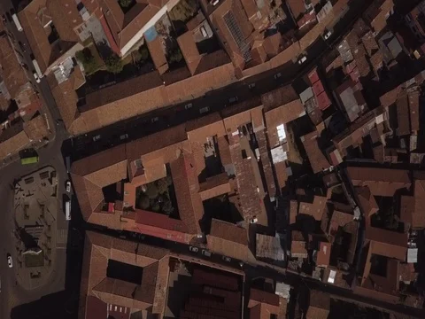 Cusco city streets from above Stock Footage 83293680