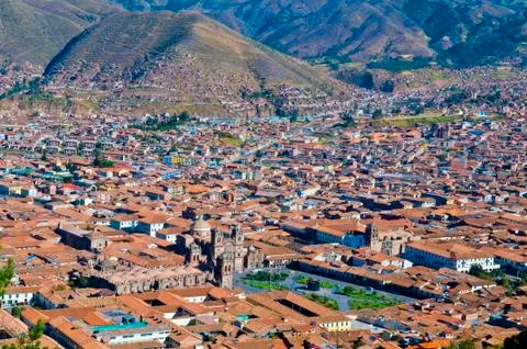 Cusco cityscape Stock Photos