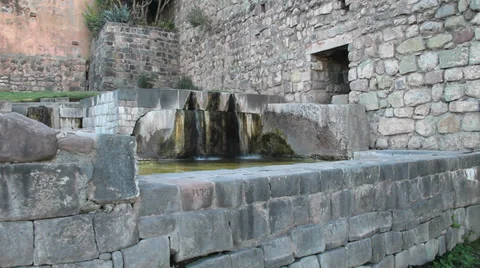 Cusco Inca fountain c Stock Footage 39741016