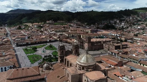 Cusco,  main square Stock Footage 106943828
