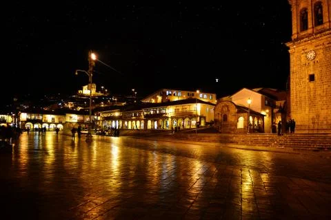 Cusco at night Stock Photos