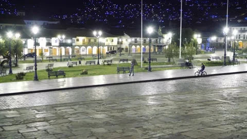 Cusco At night Shots Stock Footage 138741494