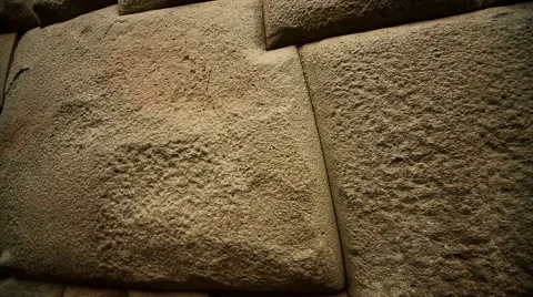 Cusco, Peru: 12 edged stone in Inca wall (CUZCO) Video stock 62503539