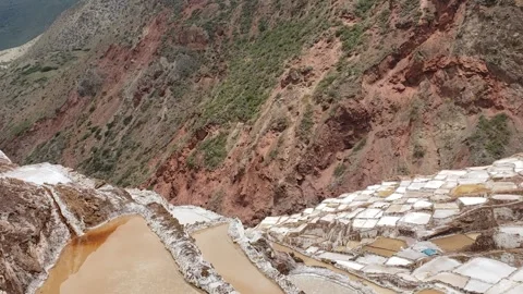 Cusco  Perú. Las salinas de Maras Stock Footage 201639814