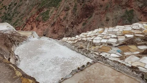Cusco  Perú. Las salinas de Maras Stock Footage 201639839