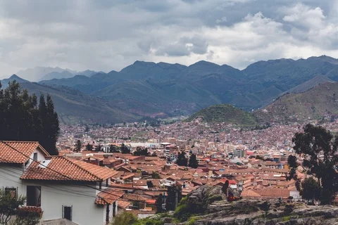Cusco Peru Rain Storm Timelapse Stock-Footage 114717956