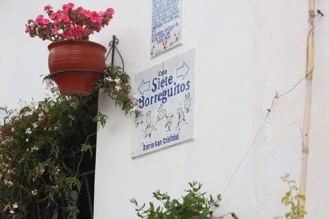 Cusco, Peru. Street  lable of cusco inka town. Stock Photos