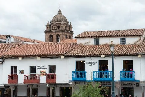 Cusco, Provincia de Cusco, Peru - October 16, 2018: Cusco's Historic Plaza - Stock Photos