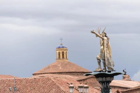 Cusco, Provincia de Cusco, Peru - October 16, 2018: Independence Square, Quito, Stock Photos