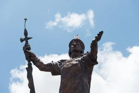 Cusco, Provincia de Cusco, Peru - October 17, 2018: Statue of Kwame Nkrumah Stock Photos