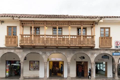 Cusco, Provincia de Cusco, Peru - October 16, 2018: Cusco Street Scene - Daily Фото