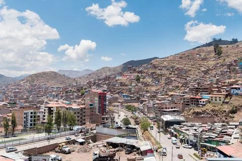 Cusco, Provincia de Cusco, Peru - October 17, 2018: Cusco, Peru - Street Scene Stock Photos