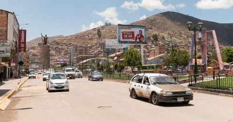 Cusco, Provincia de Cusco, Peru - October 17, 2018: Cusco Street Scene - Daily Stock Photos