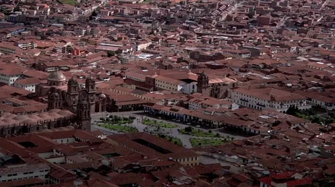 Cusco Rooftops Time Laps Stock Footage 987036