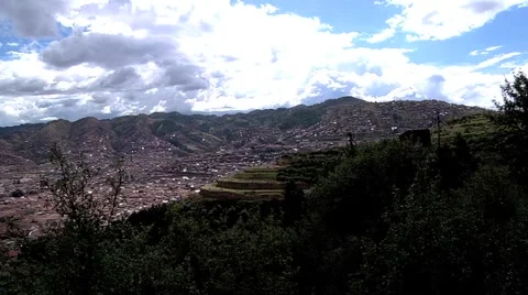 Cusco Ruins Time Lapse Stock Footage 987171