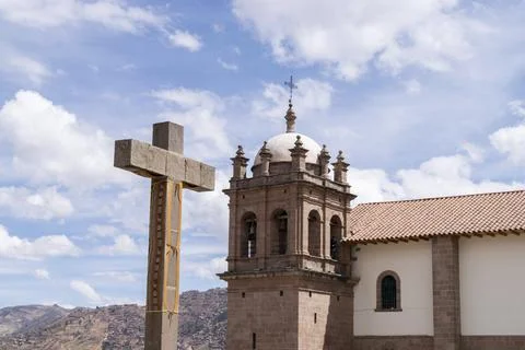 Cusco's Religious Landscape Stock Photos