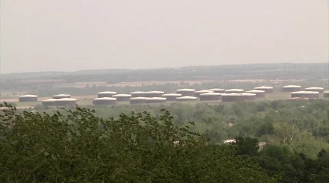 Cushing Oil Storage 3 Stock-Footage 47972336