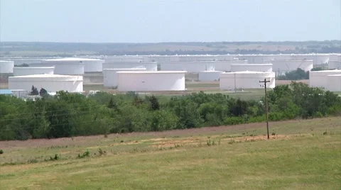 Cushing Oil Storage 5 Stock-Footage 47972602