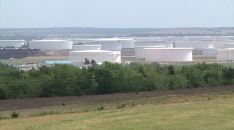 Cushing Oil Storage 6 Video stock 47973120