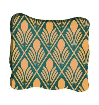 Cushion with art nouveau pattern. Vector isolated illustration. Stock Illustration