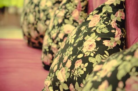 Cushion black Stock Photos