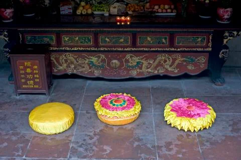 Cushion temple Stock Photos