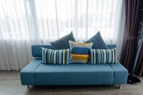 Cushions on the sofa Foto stock