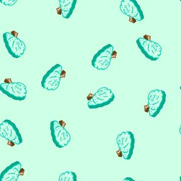 Custard apple jungle amazon isometric icon seamless pattern Illustrazione stock