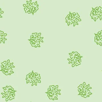 Custard apple jungle amazon line seamless pattern Stock Illustration