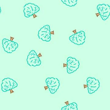 Custard apple jungle amazon vector seamless pattern Illustrazione stock