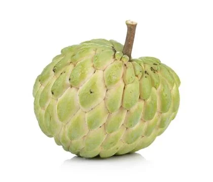 Custard apple on white background Stock Photos