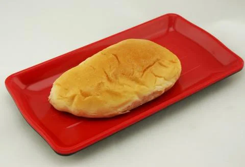 Custard filling bread Stock Photos