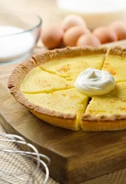 Custard pie Stock Photos