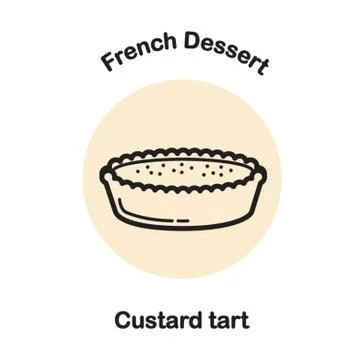Custard Tart Illustration