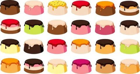 Custards Stock Illustration