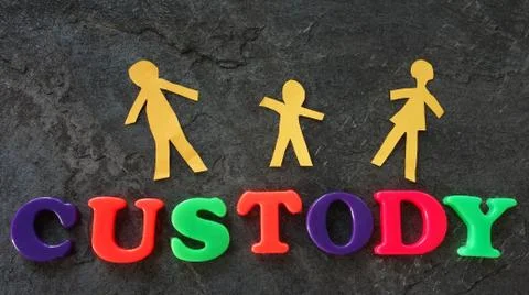 Custody letters Stock Photos