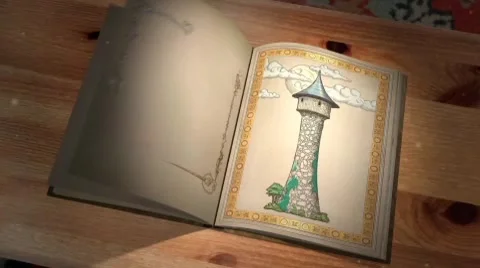 3D Book Opening Animation