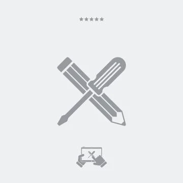 Custom assistance services icon Stock Illustration