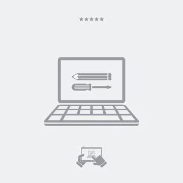 Custom assistance services icon Stock Illustration