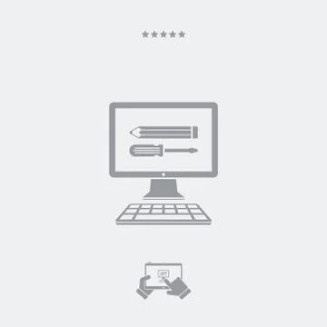 Custom assistance services icon Stock Illustration