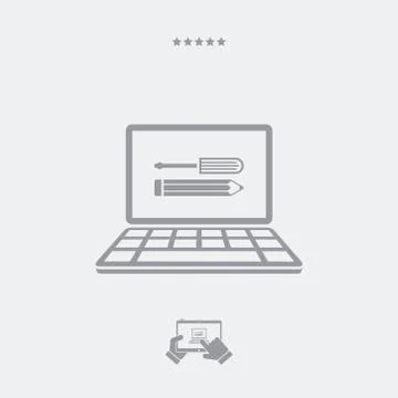Custom assistance services icon Stock Illustration
