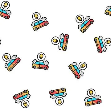 Custom auto paint vector seamless pattern Illustrazione stock
