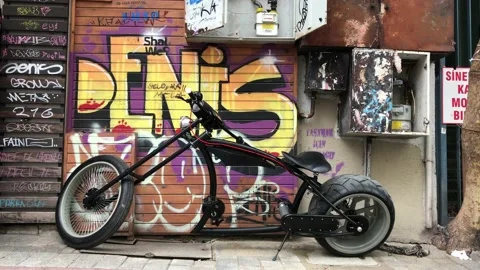 Custom bike Video stock 145222772