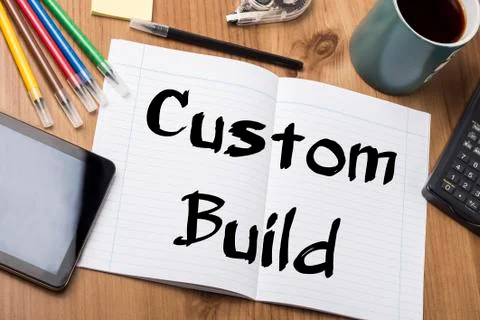 Custom Build - Note Pad With Text Stock Photos