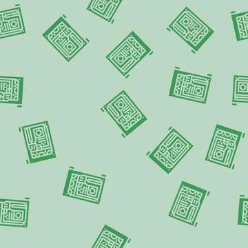 Custom build open case gaming pc glyph vector seamless pattern Stockillustratie