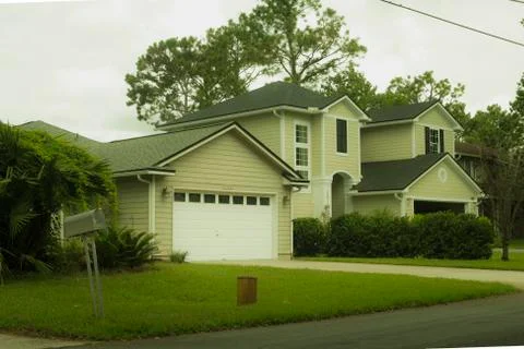 Custom built luxury house Stock Photos