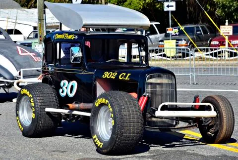Custom car on display Stock Photos